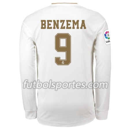 Camisetas Real Madrid Karim Benzema 9 Primera Equipacion 2019/2020 Manga Larga